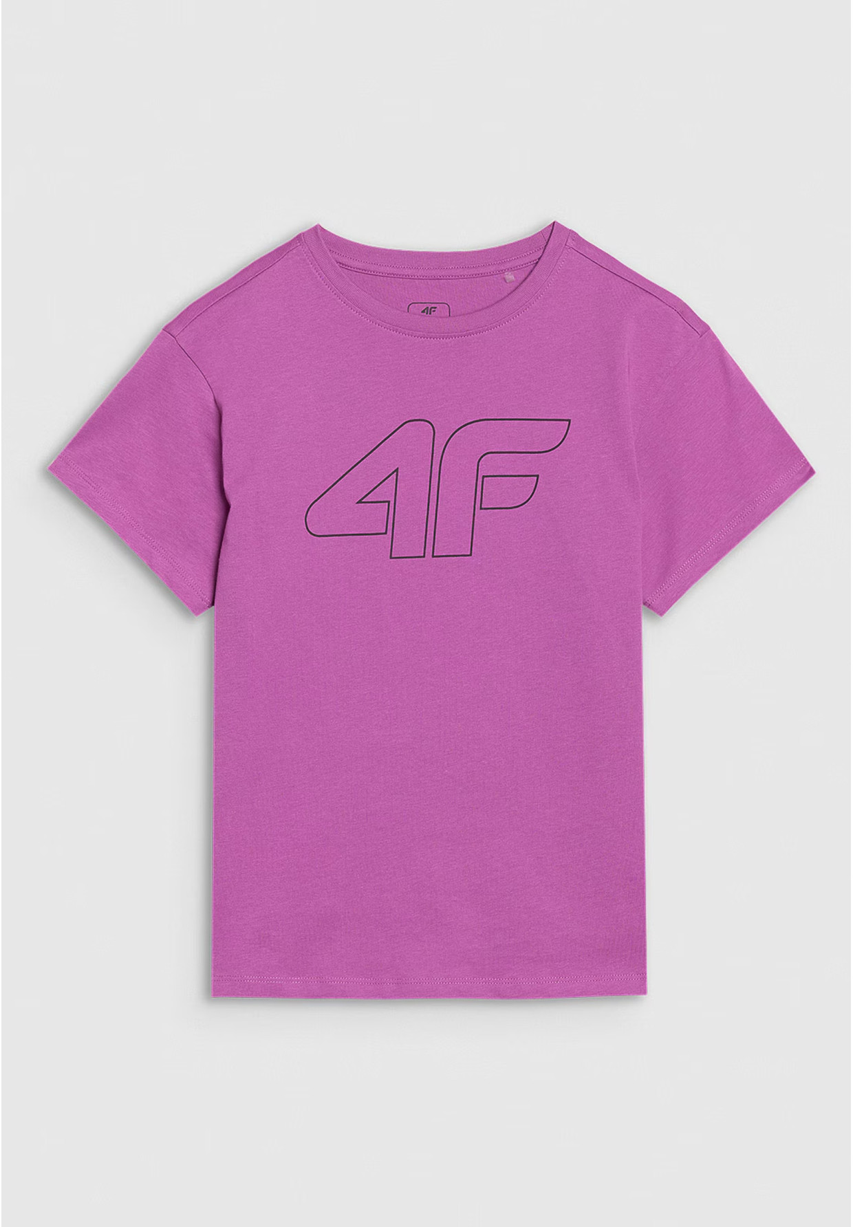 Koszulka Dziewczęca 4F T-shirt Oversize Fioletowa 4FJWSS25TTSHF2327