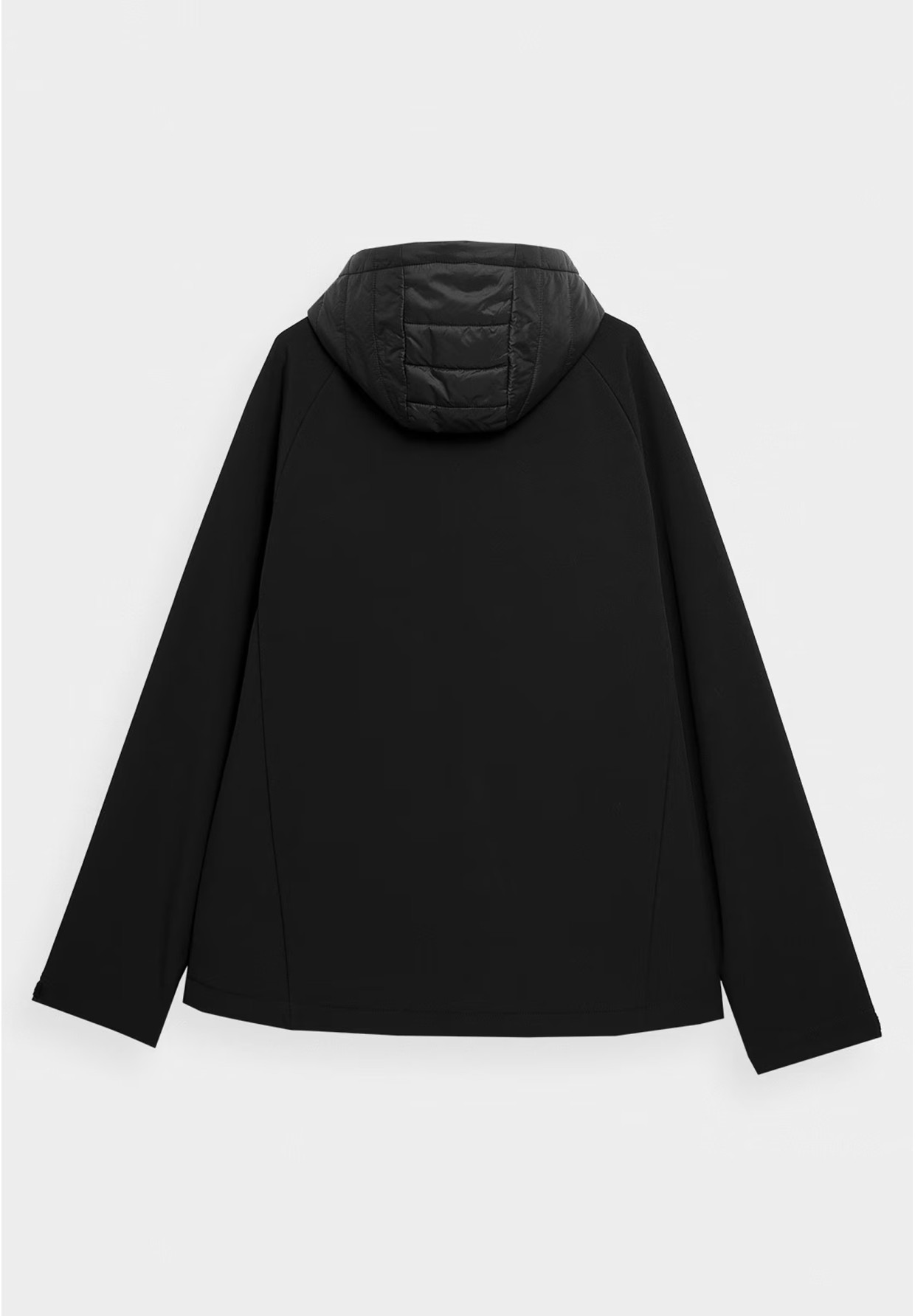 Kurtka Męska 4F Softshell Wiatroodporna Z Kapturem Czarna 4Faw21TSOFM096