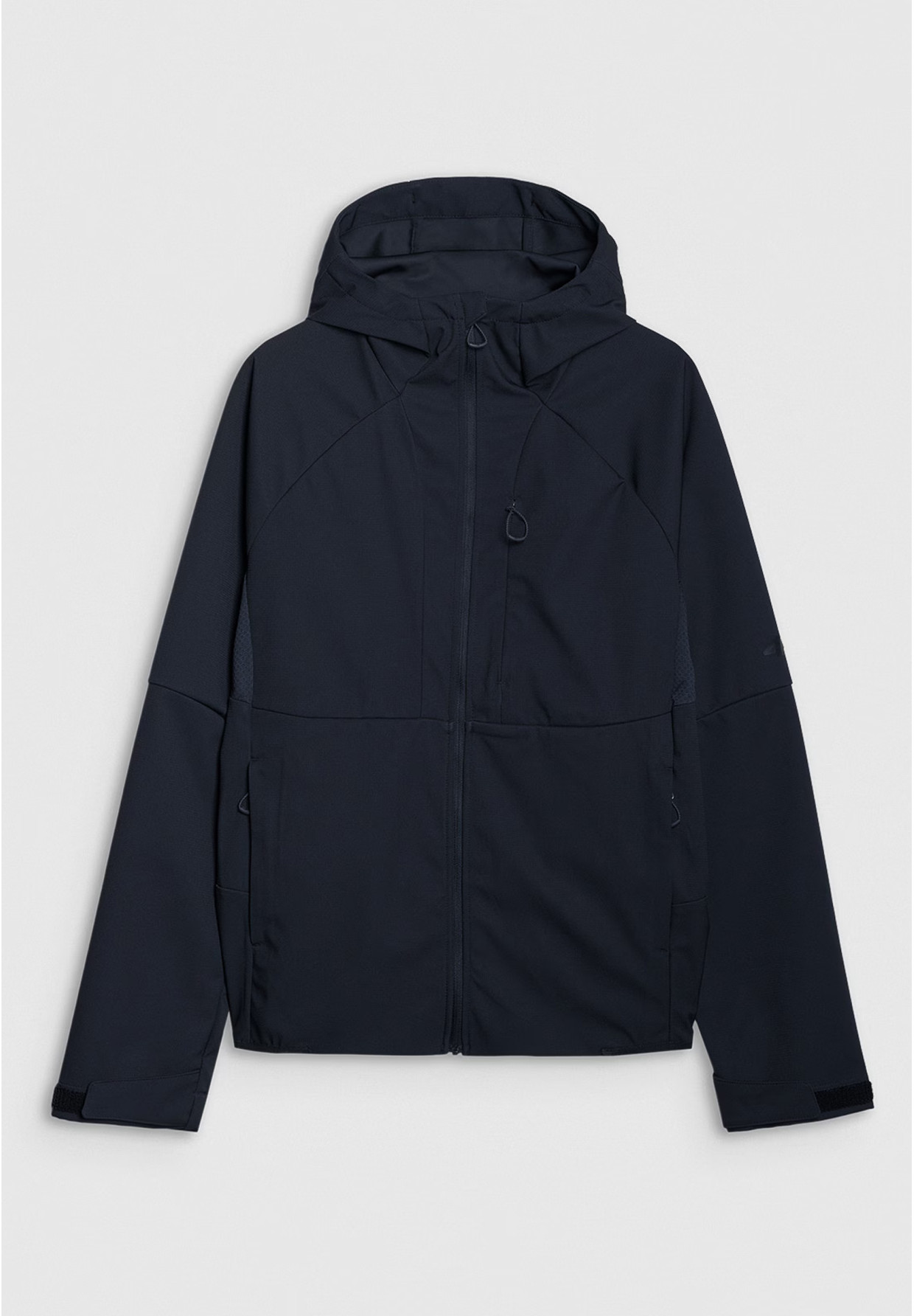 Kurtka Męska 4F Softshell Wiatroodporna Z Kapturem Czarna 4FWSS25TSOFM313
