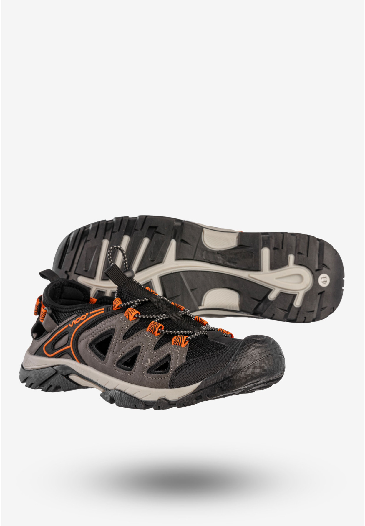 Sandały Trekkingowe Męskie Buty Sportowe Letnie Turystyczne Szare Vico V85R26-2