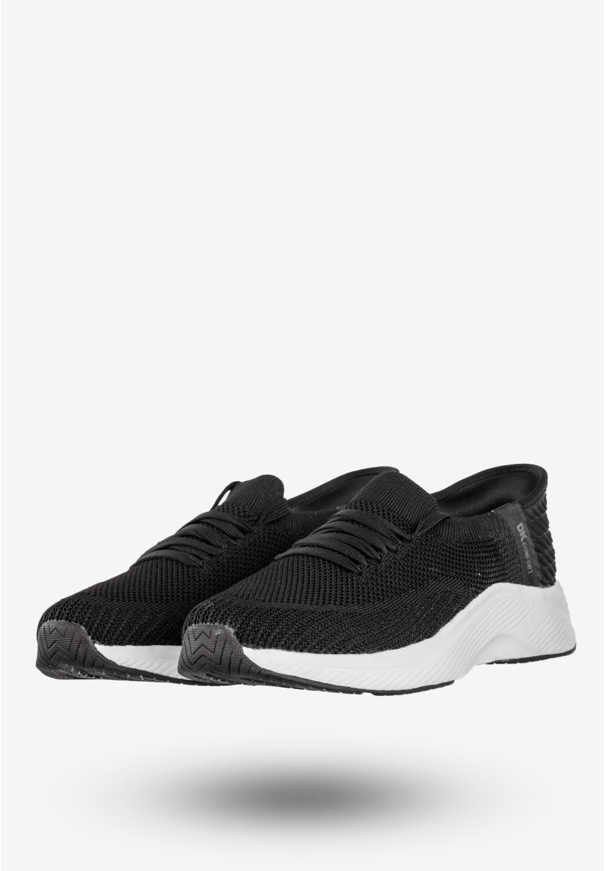 Sneakersy Damskie Wsuwane Buty Sportowe Czarne DK Cinda