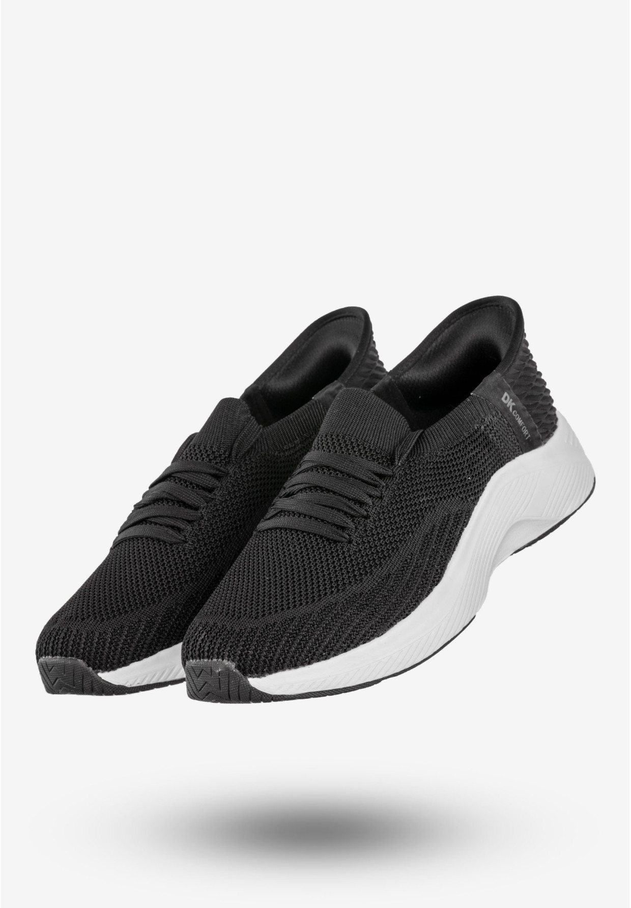 Sneakersy Damskie Wsuwane Buty Sportowe Czarne DK Cinda