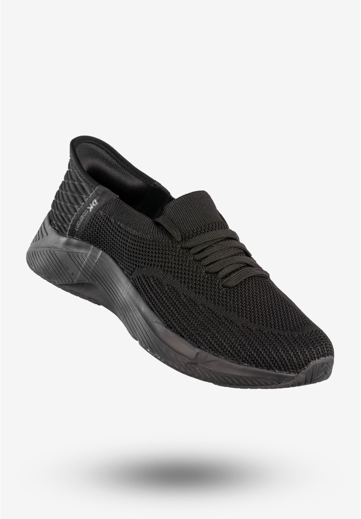 Sneakersy Damskie Wsuwane Buty Sportowe Czarne DK Cinda