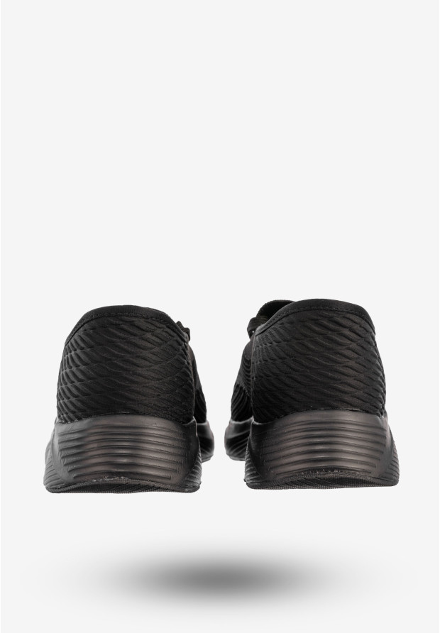 Sneakersy Damskie Wsuwane Buty Sportowe Czarne DK Cinda