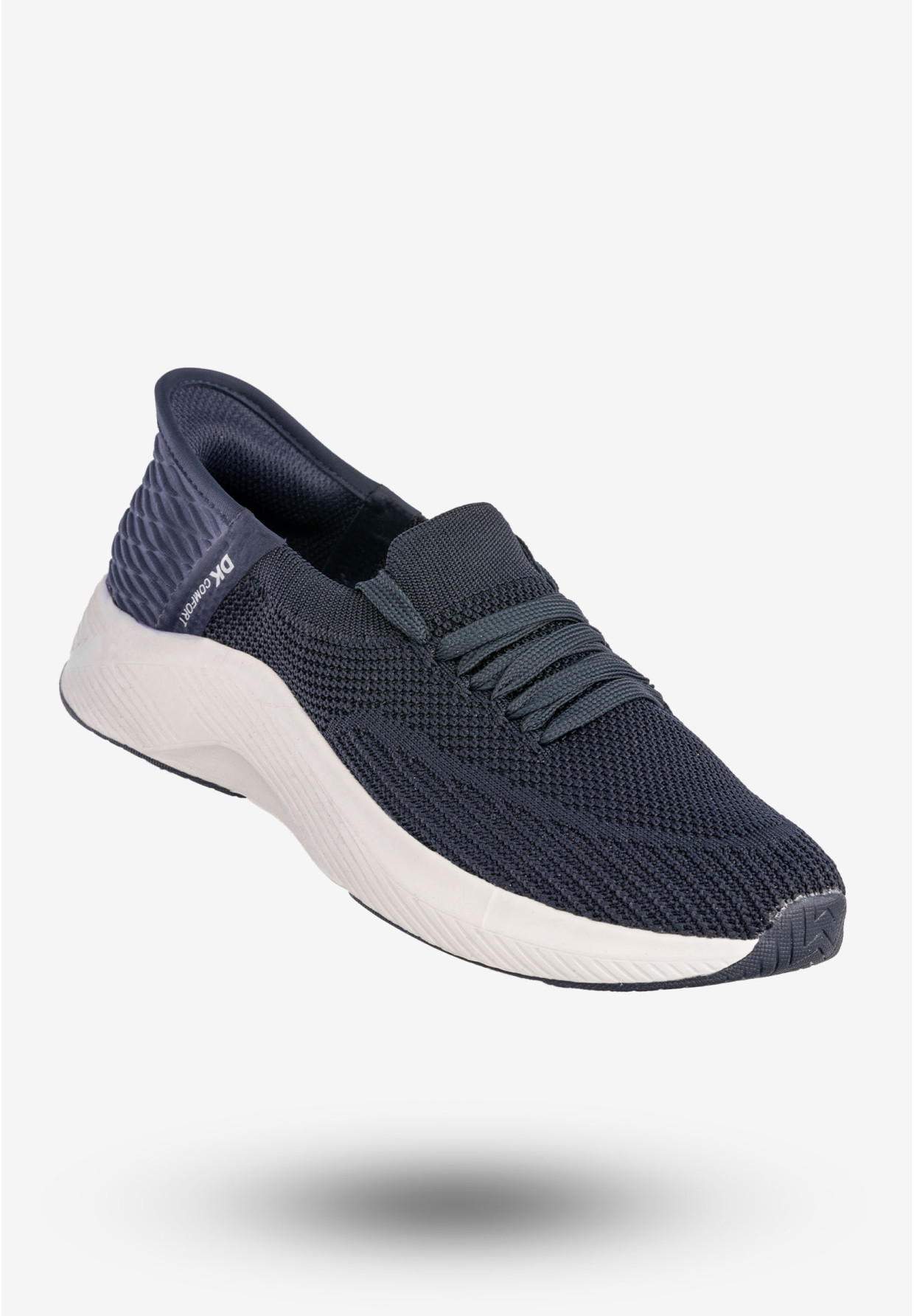 Sneakersy Damskie Wsuwane Buty Sportowe Granatowe DK Cinda