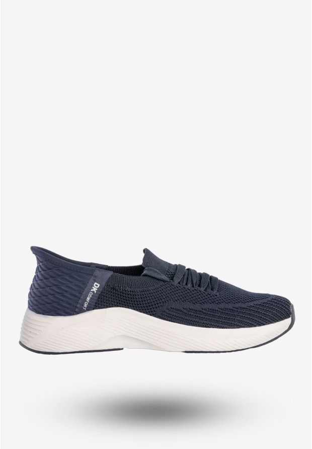 Sneakersy Damskie Wsuwane Buty Sportowe Granatowe DK Cinda