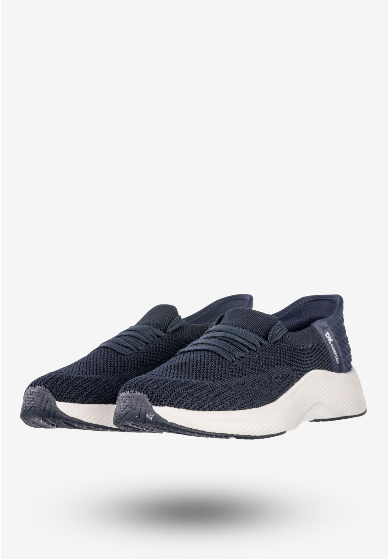 Sneakersy Damskie Wsuwane Buty Sportowe Granatowe DK Cinda