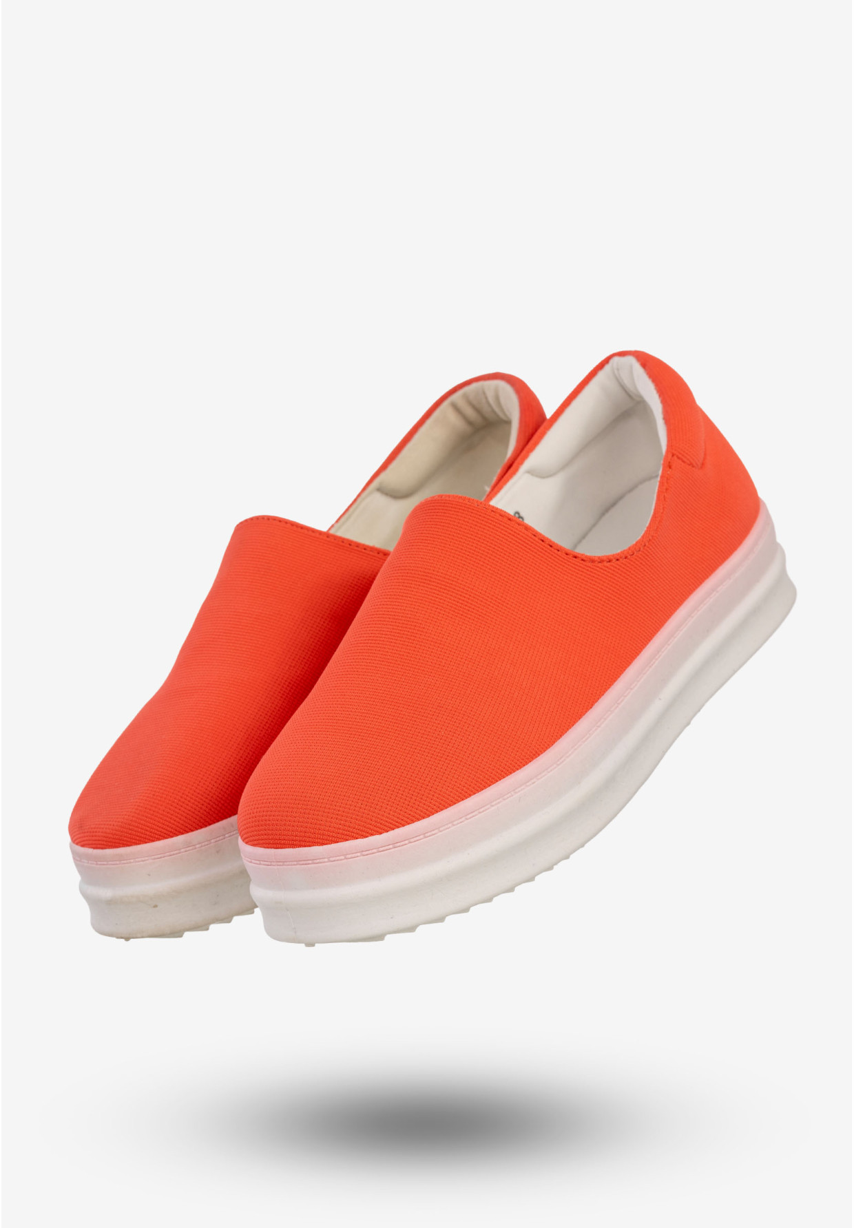 Tenisówki Damskie Buty Na Platformie Wsuwane Slip On Neonowe Vices