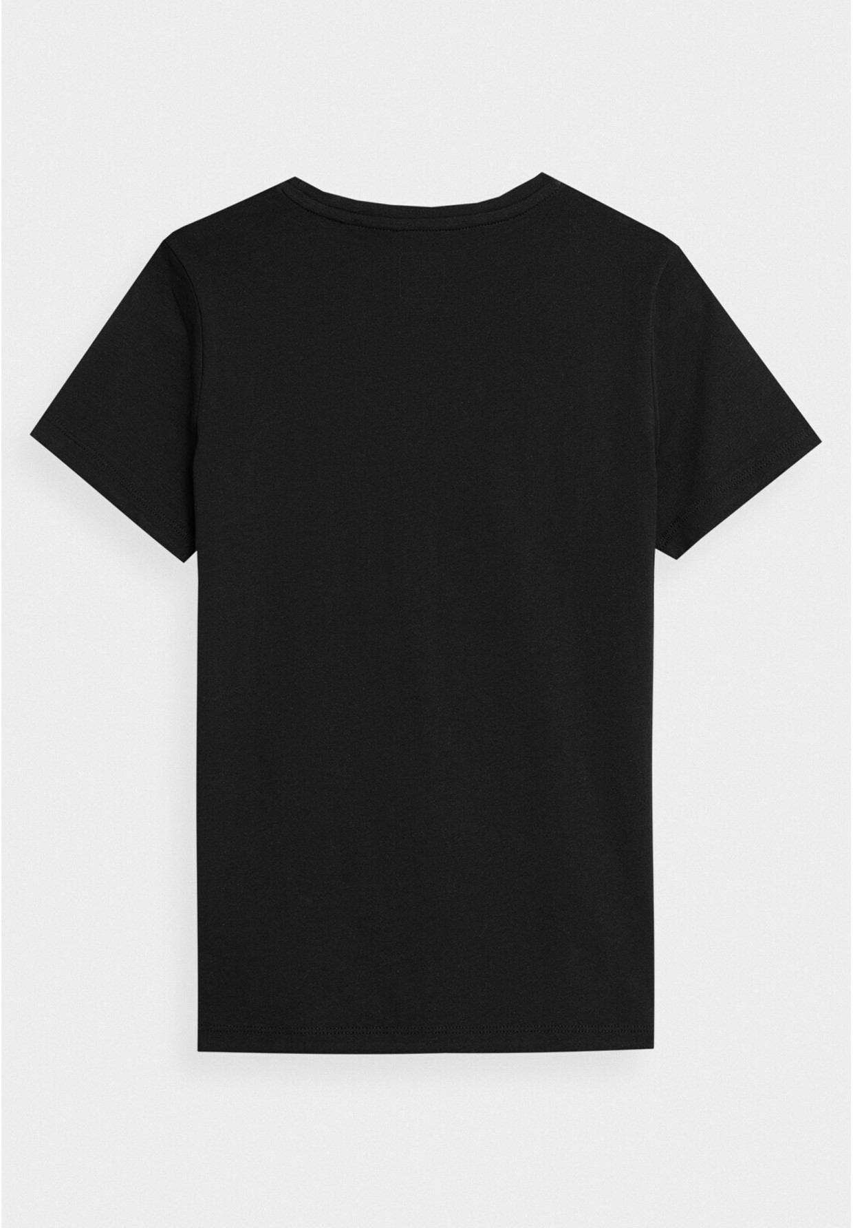 Koszulka Chłopięca 4F T-shirt Z Nadrukiem Czarna 4FJAW23TTSHM0794