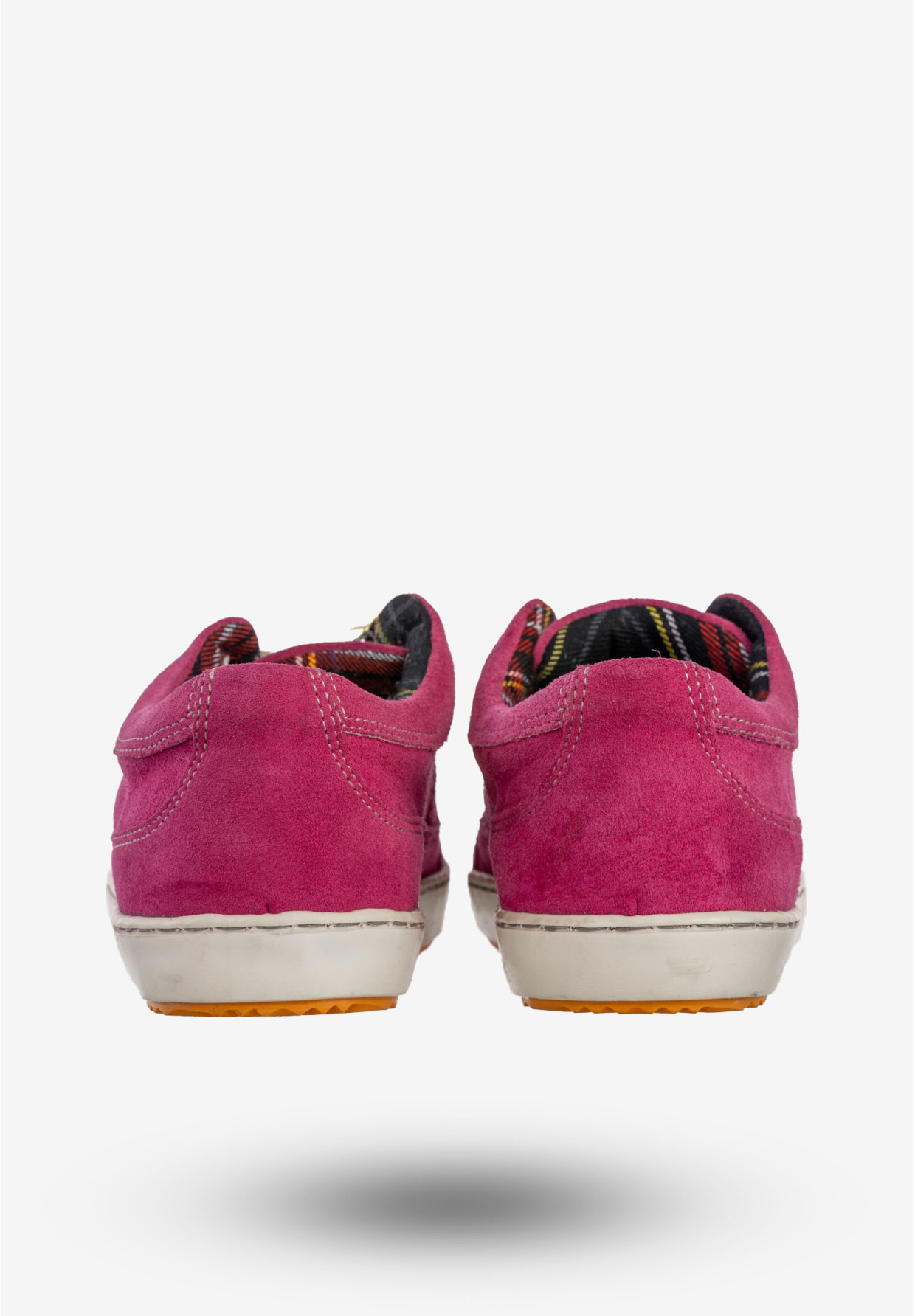 Półbuty Damskie Skórzane Buty Tenisówki Sneakersy Fuksja Rammit