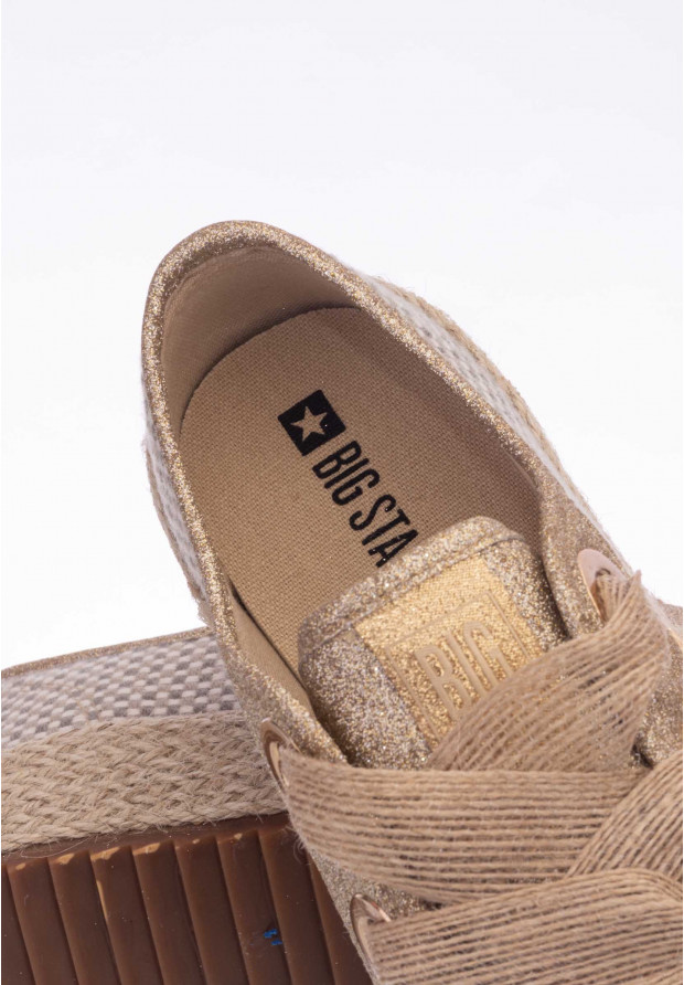 Espadryle Damskie Big Star Beżowe JJ274392