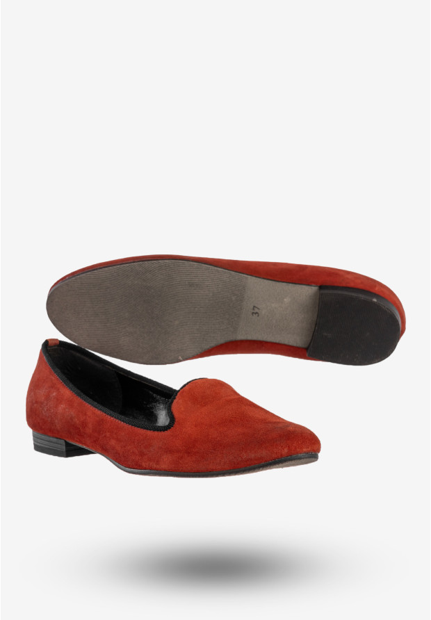 Mokasyny Damskie Skórzane Buty Płaski Obcas Szewczyk