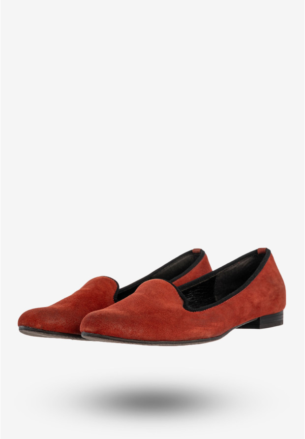Mokasyny Damskie Skórzane Buty Płaski Obcas Szewczyk