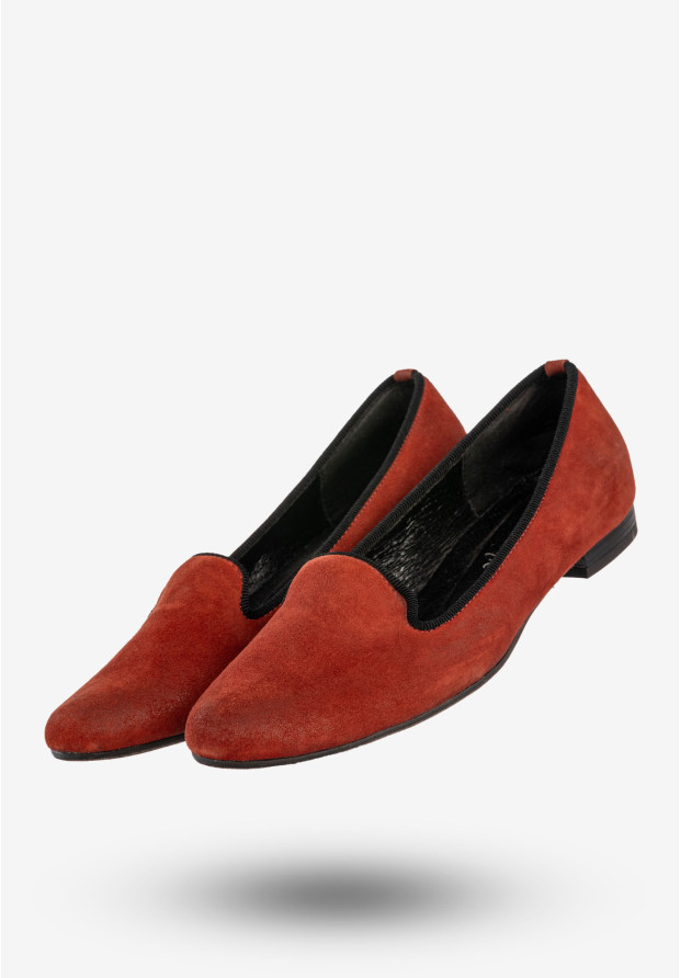 Mokasyny Damskie Skórzane Buty Płaski Obcas Szewczyk