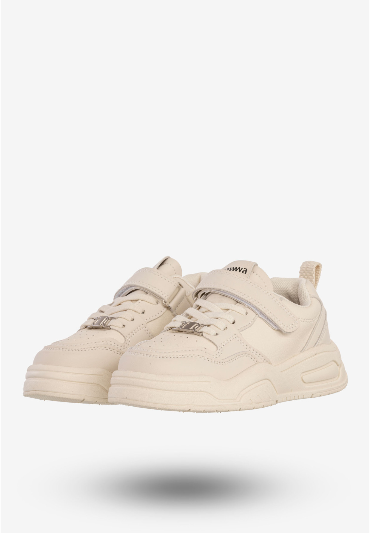 Sneakersy Dziecięce Na Rzepy Buty Sportowe Skórzana Wkładka Apawwa