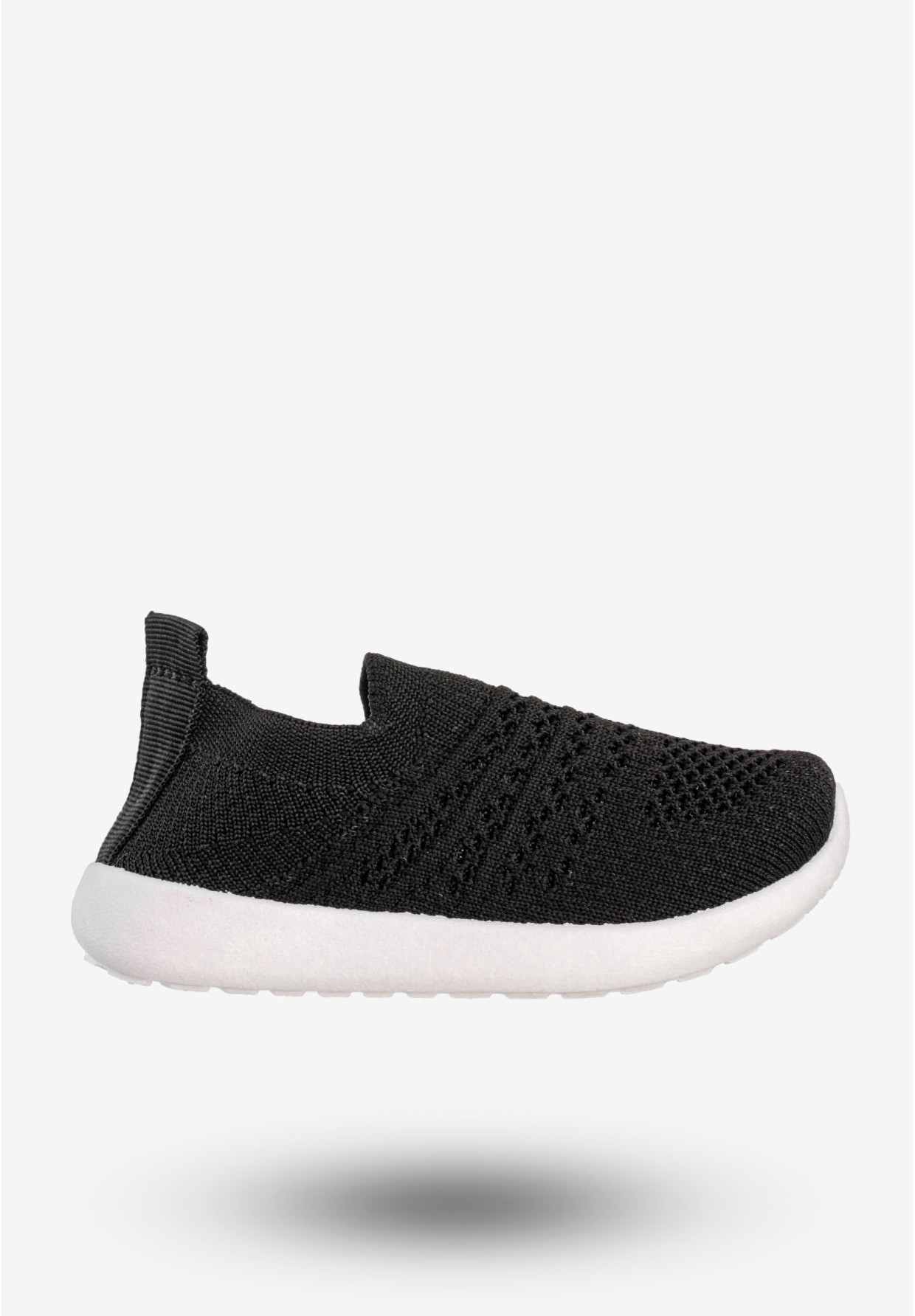 Sneakersy Dziecięce Wsuwane Buty Sportowe Lekkie Czarne Apawwa