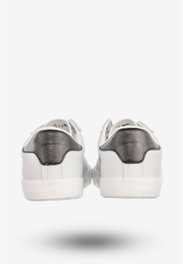 Tenisówki Damskie Ekoskóra Sneakersy Buty Półbuty Białe ShoSho