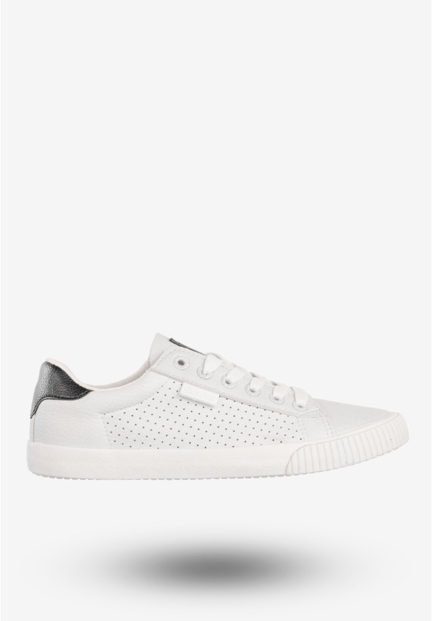 Tenisówki Damskie Ekoskóra Sneakersy Buty Półbuty Białe ShoSho