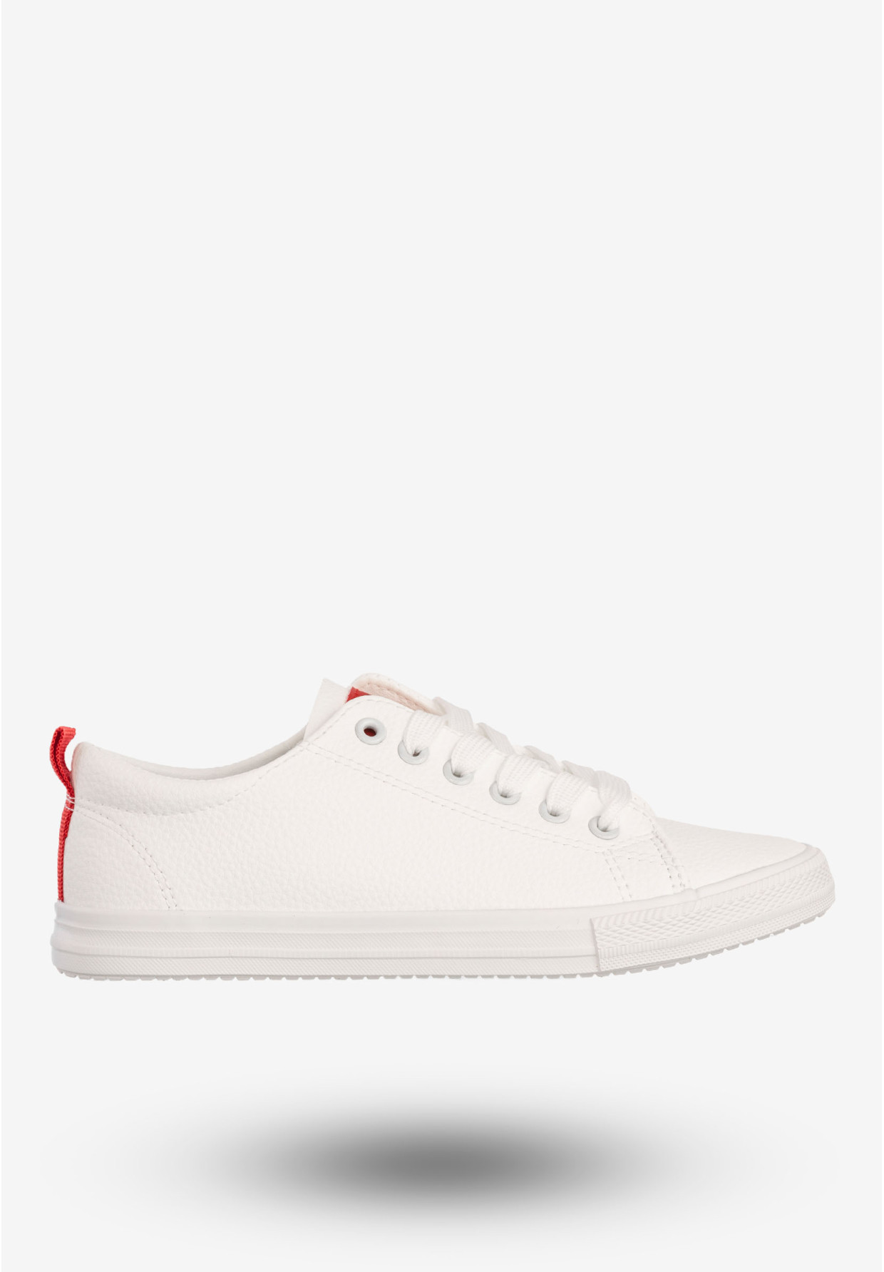 Sneakersy Damskie Tenisówki Ekoskóra Buty Półbuty Białe ShoSho