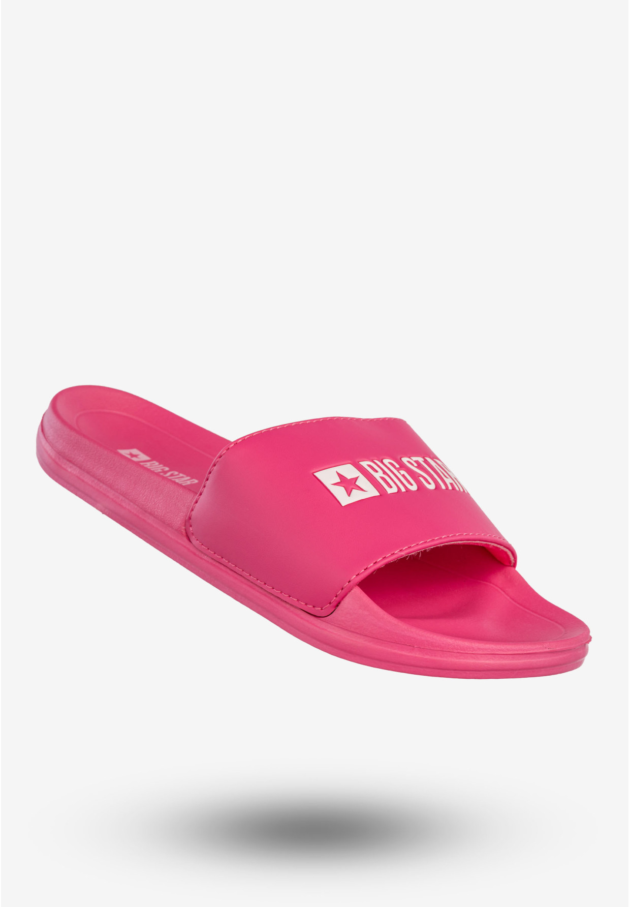 Klapki Damskie BIG STAR Buty Casual Fuksja NN274A660