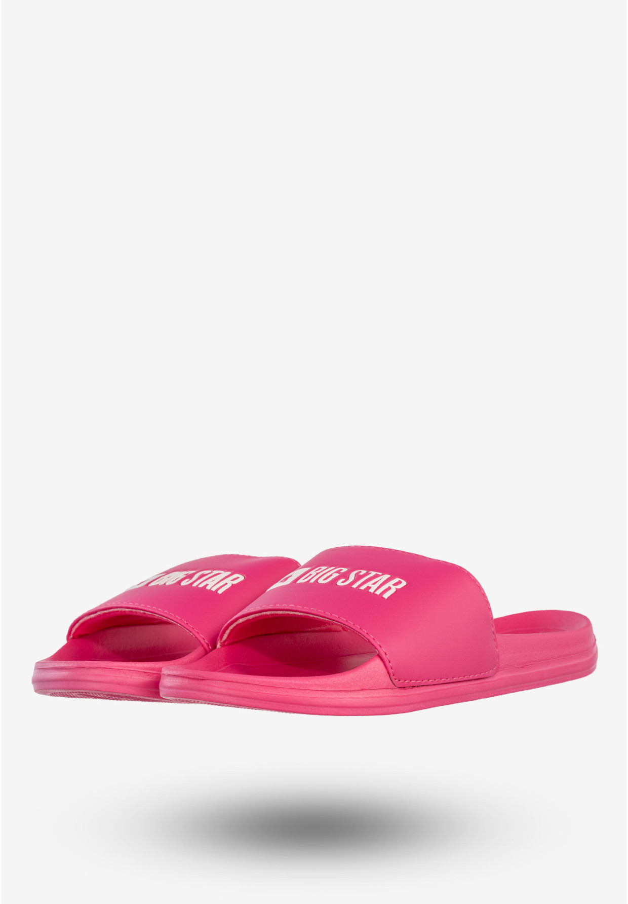 Klapki Damskie BIG STAR Buty Casual Fuksja NN274A660