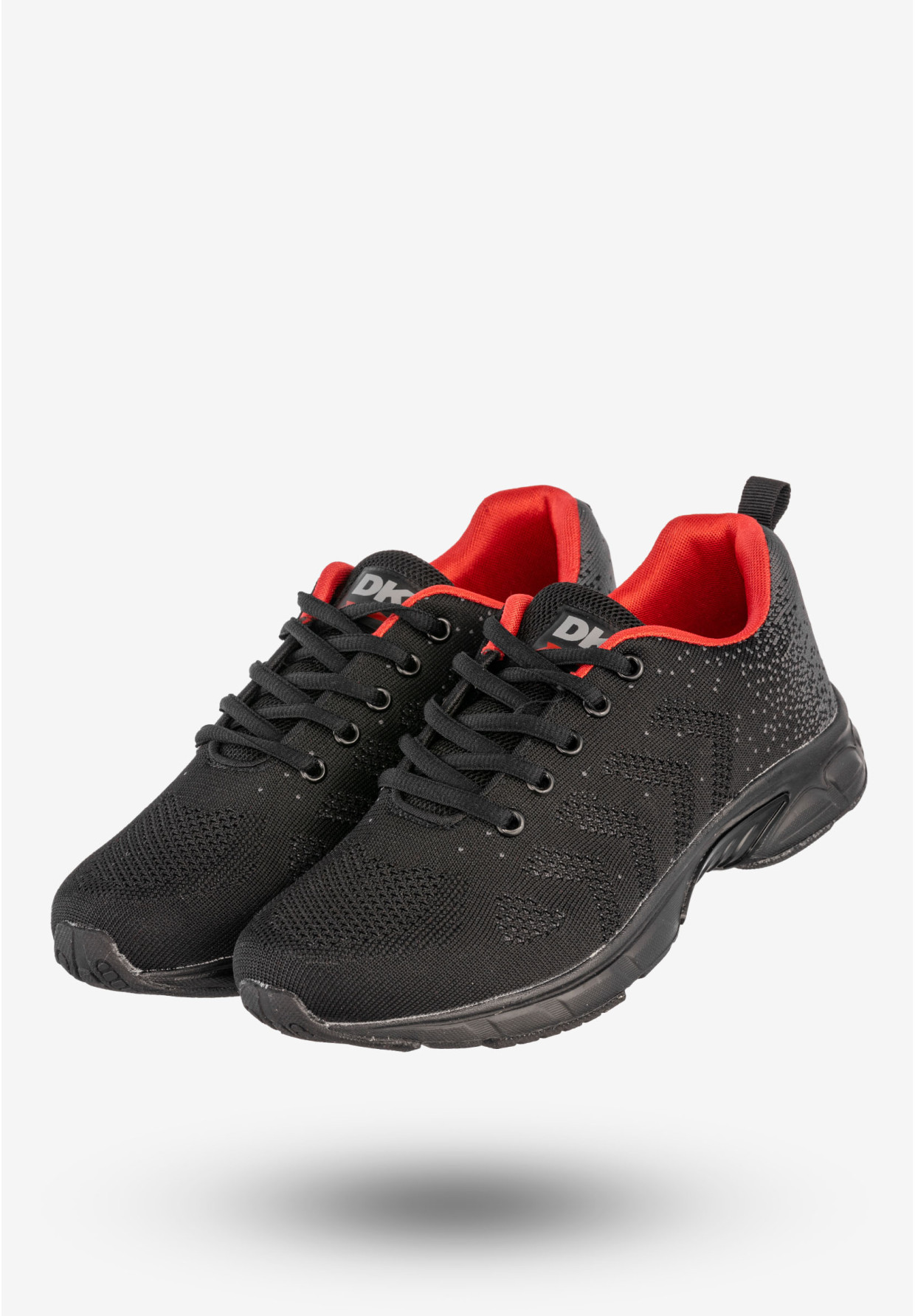 Sneakersy Młodzieżowe Buty Sportowe Do Biegania Czarne DK