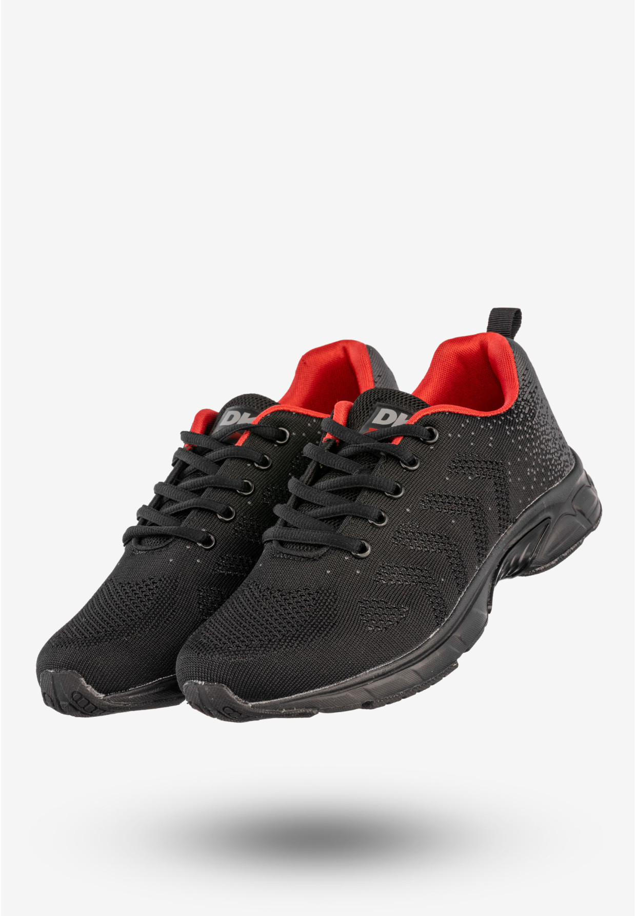 Sneakersy Młodzieżowe Buty Sportowe Do Biegania Czarne DK