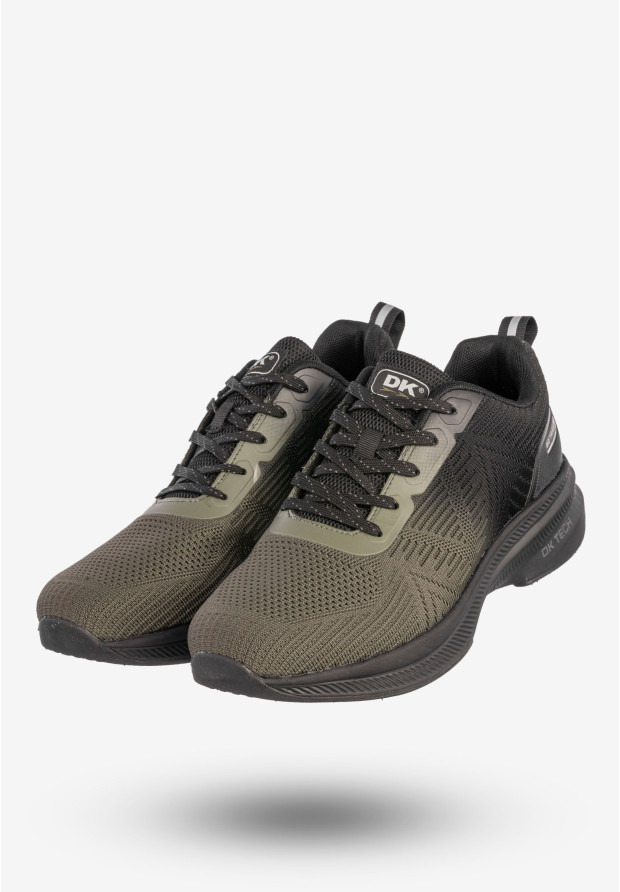 Sneakersy Męskie Buty Sportowe Do Biegania Khaki DK
