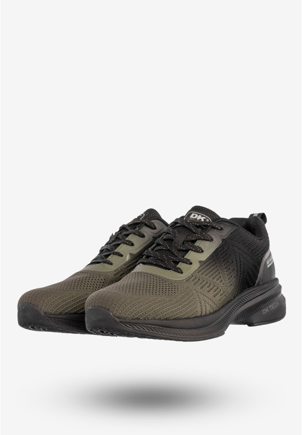 Sneakersy Męskie Buty Sportowe Do Biegania Khaki DK