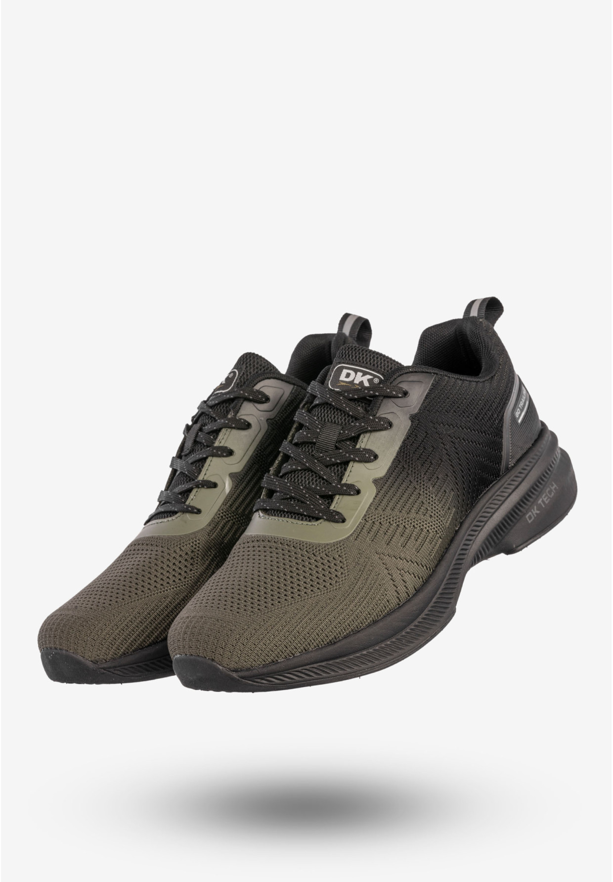 Sneakersy Męskie Buty Sportowe Do Biegania Khaki DK