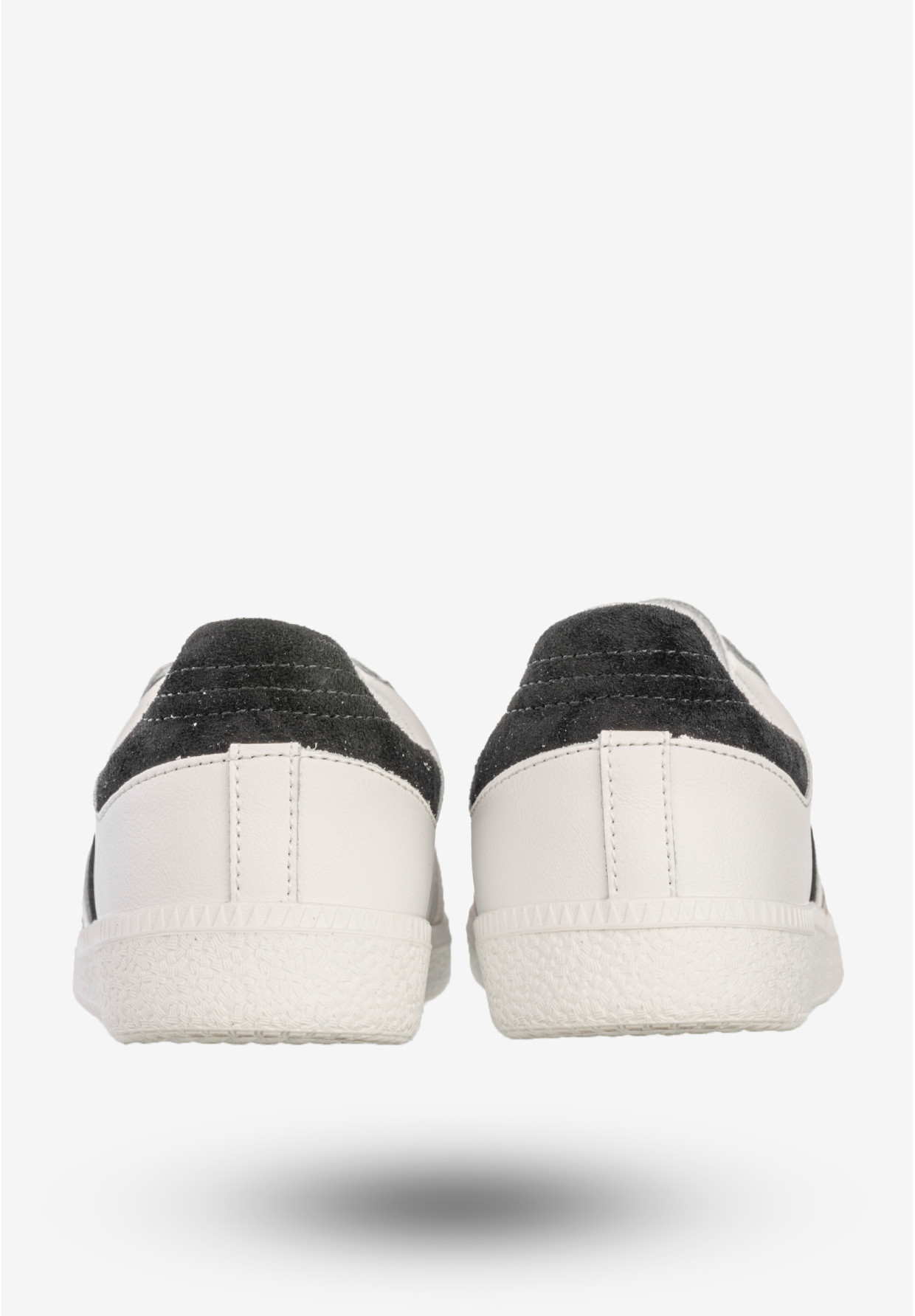 Sneakersy Damskie Skórzane Buty Sportowe Białe/Czarne DK Sandro