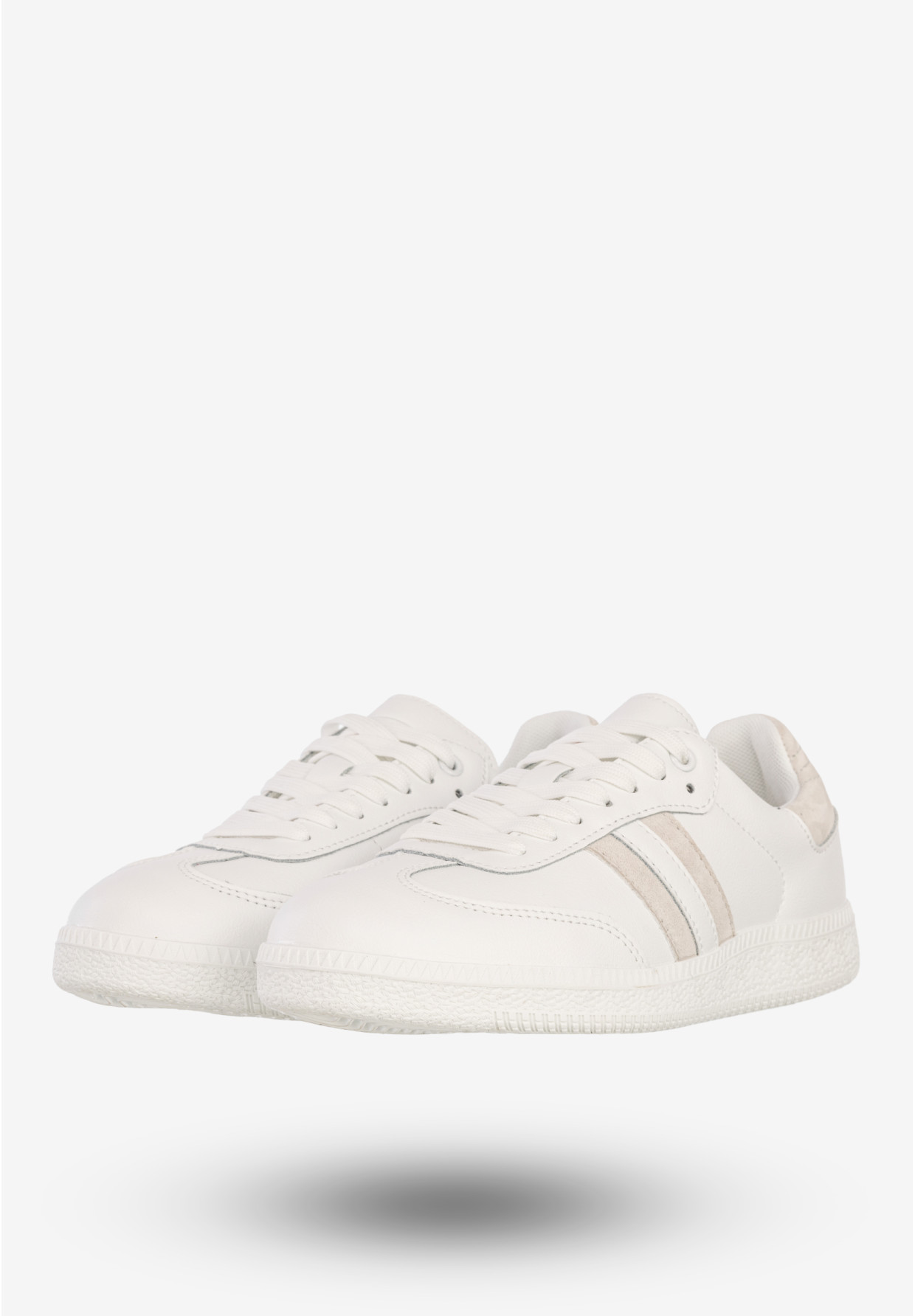 Sneakersy Damskie Skórzane Buty Sportowe Białe DK Sandro