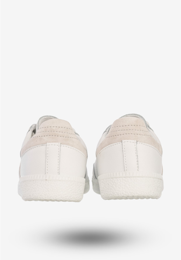 Sneakersy Damskie Skórzane Buty Sportowe Białe DK Sandro