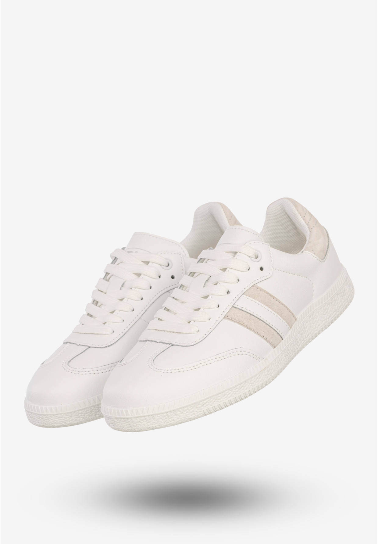 Sneakersy Damskie Skórzane Buty Sportowe Białe DK Sandro