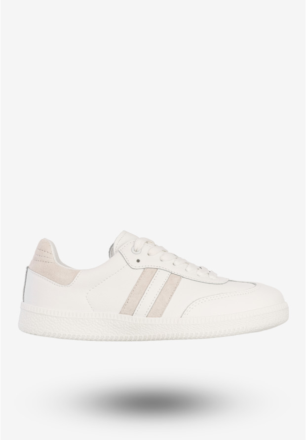 Sneakersy Damskie Skórzane Buty Sportowe Białe DK Sandro