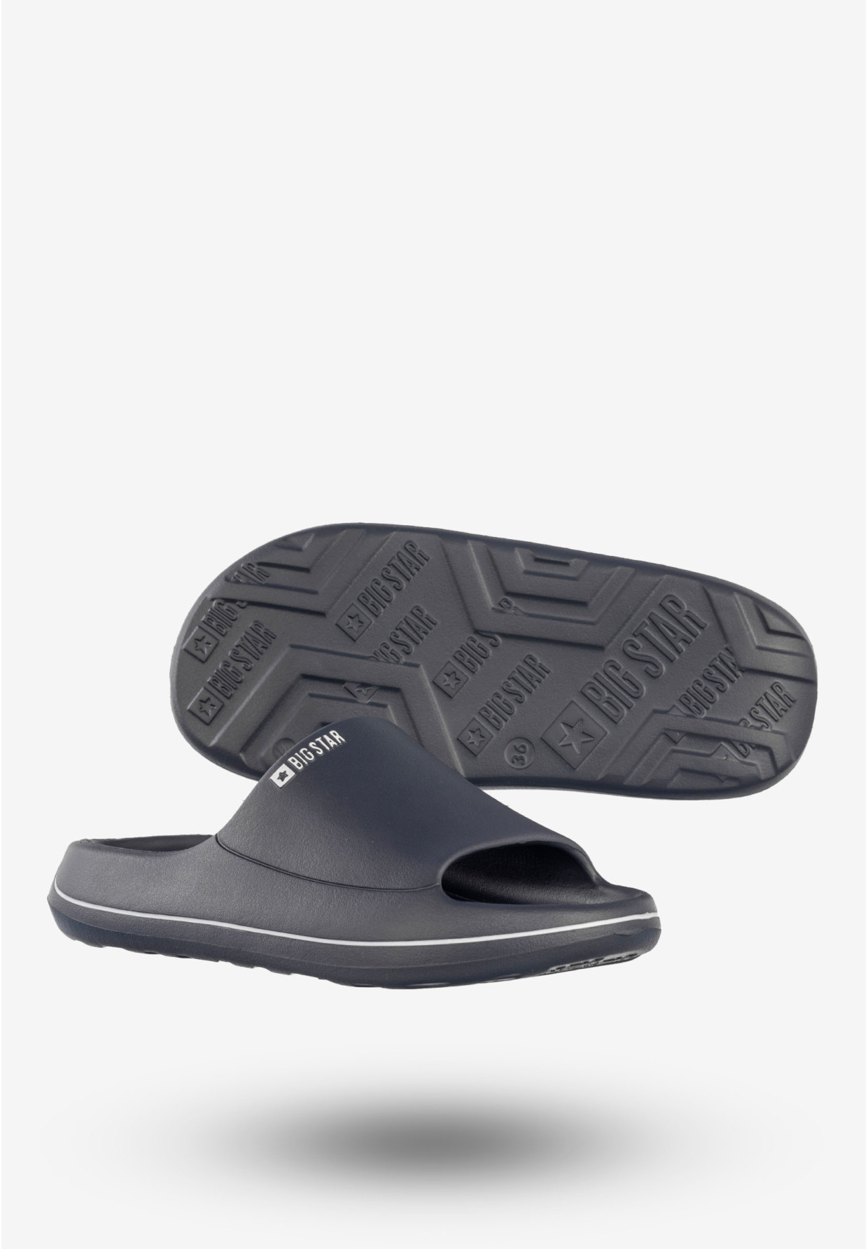 Klapki Damskie BIG STAR Sportowe Buty Granatowe SS274423