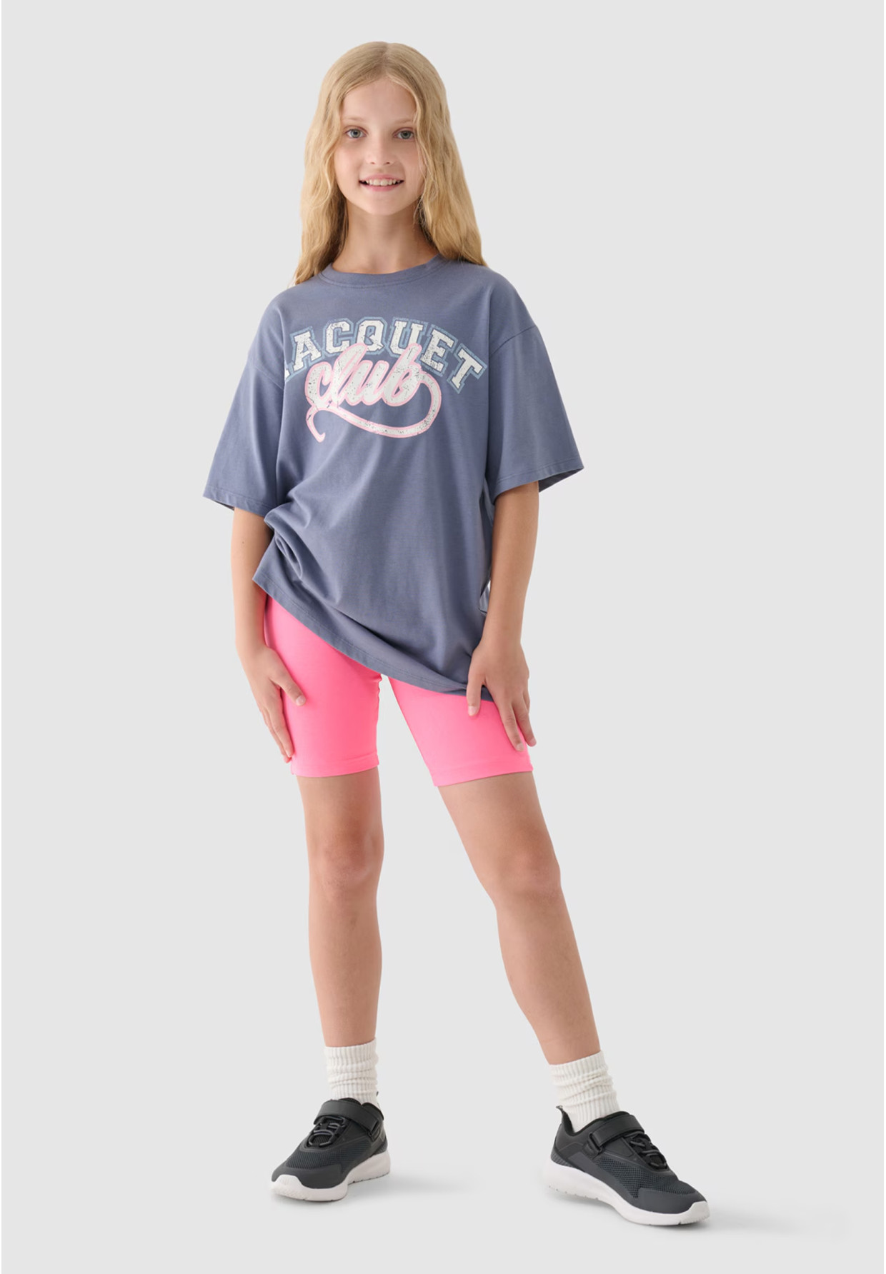 Legginsy Dziewczęce Kolarki 4F Dzianinowe Różowe 4FJRSS24TSTIF015