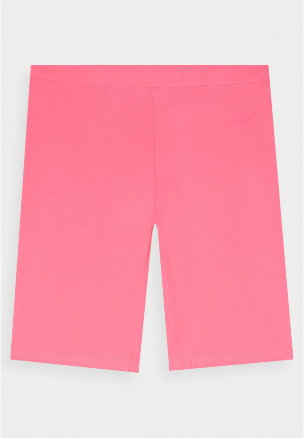 Legginsy Dziewczęce Kolarki 4F Dzianinowe Różowe 4FJRSS24TSTIF015