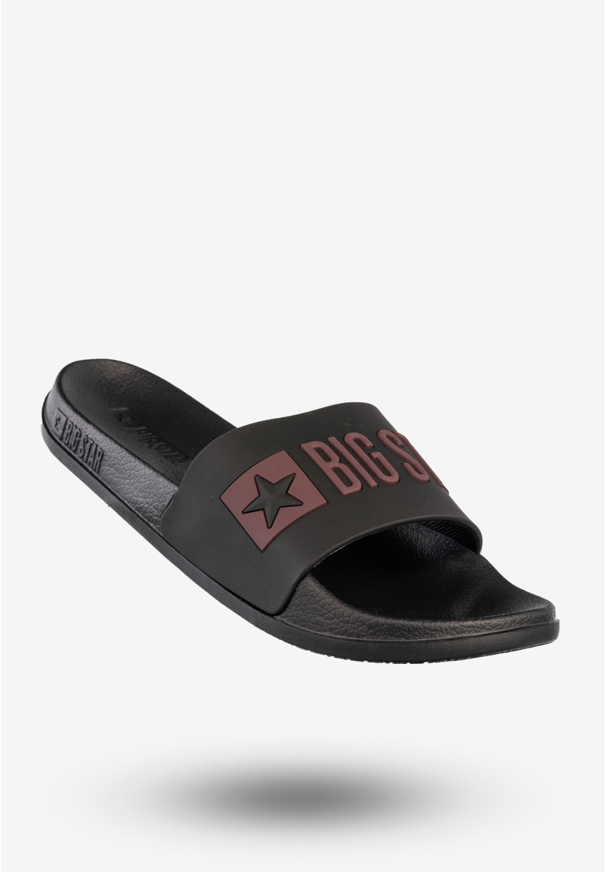Klapki Damskie BIG STAR Sportowe Buty LOGO Czarne SS274708