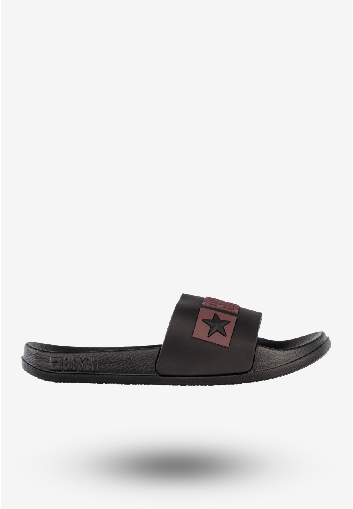 Klapki Damskie BIG STAR Sportowe Buty LOGO Czarne SS274708