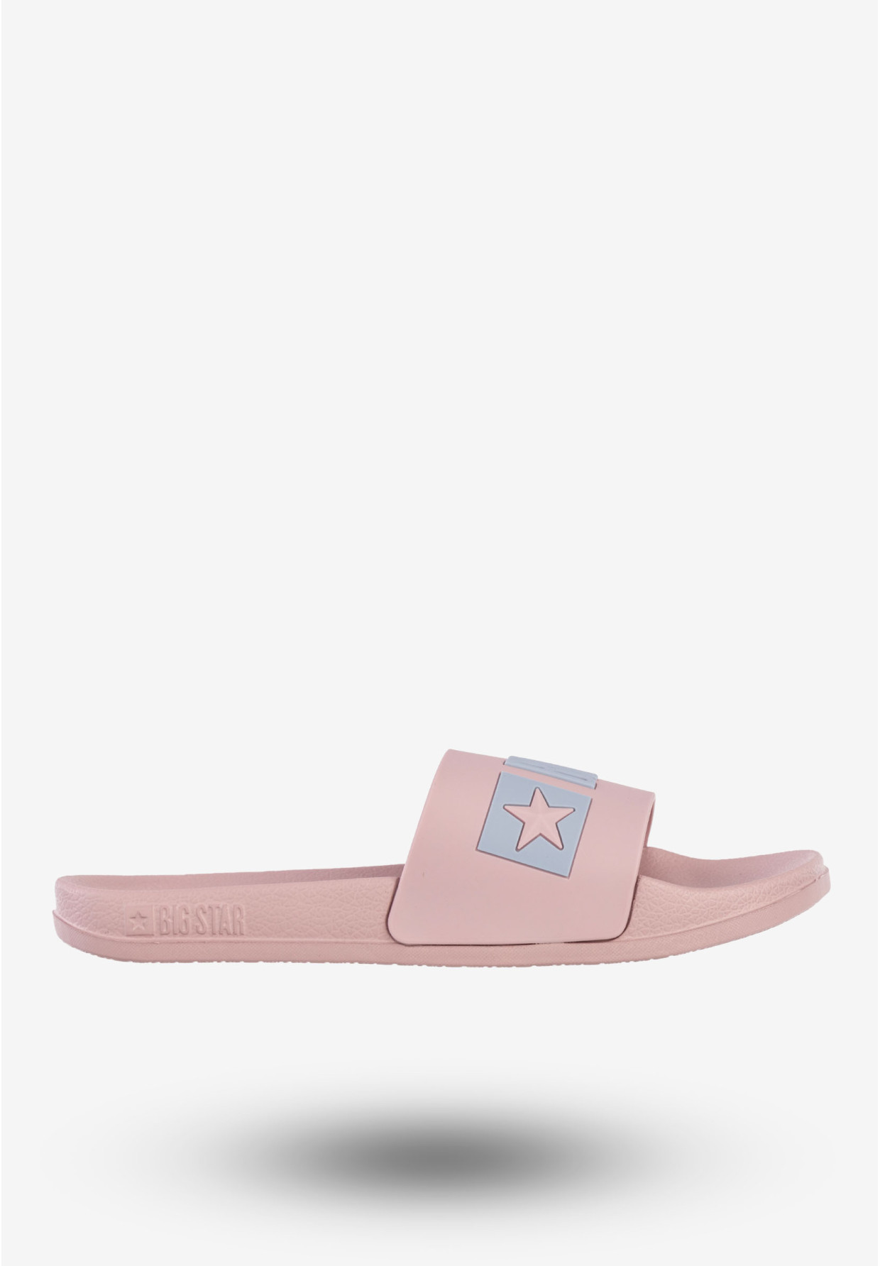 Klapki Damskie BIG STAR Sportowe Buty LOGO Różowe SS274709