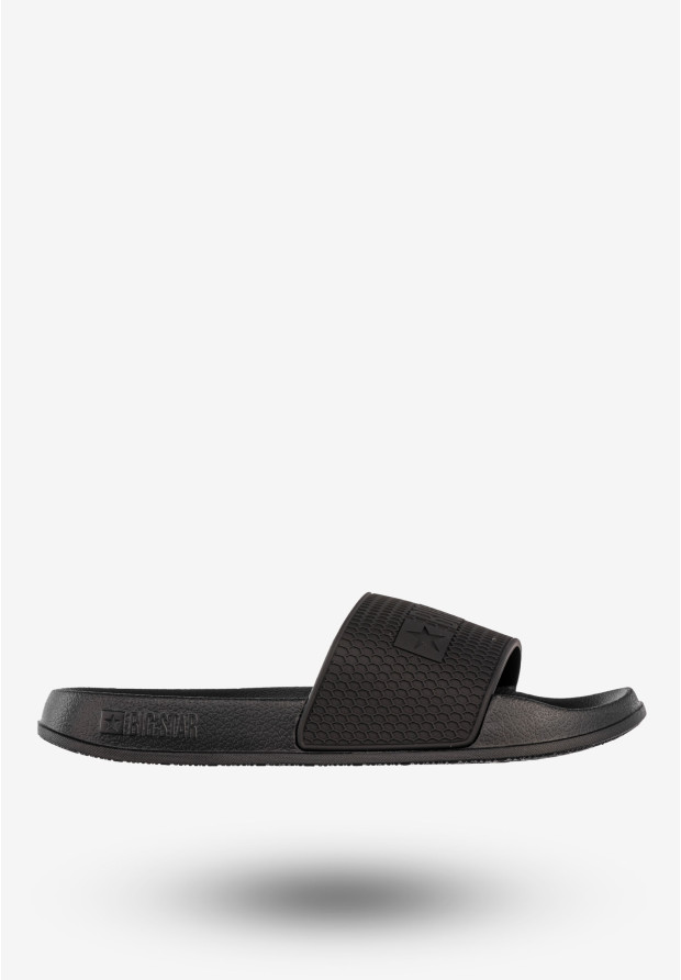 Klapki Męskie BIG STAR Buty Klasyczne Sportowe Czarne SS174356