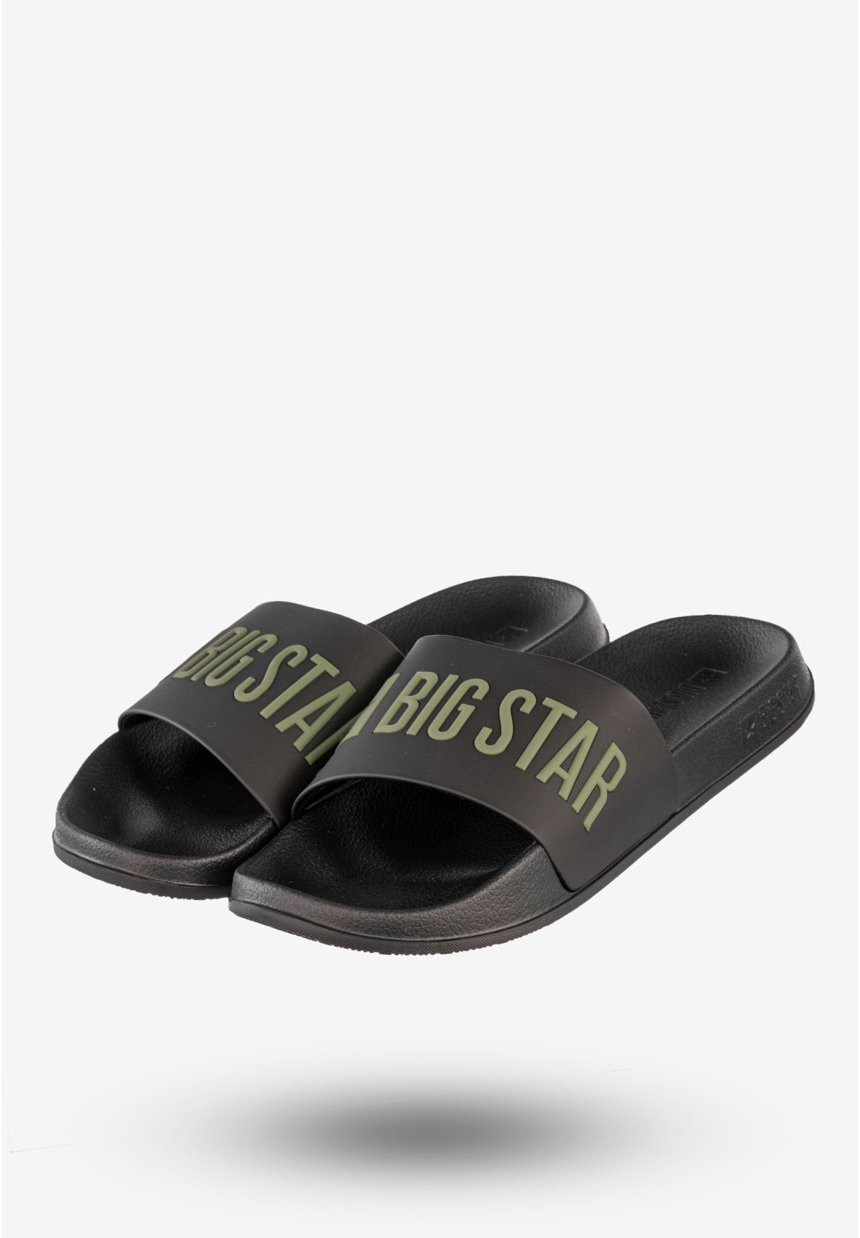 Klapki Męskie BIG STAR Buty Klasyczne Sportowe Czarne SS174359