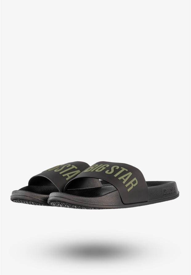 Klapki Męskie BIG STAR Buty Klasyczne Sportowe Czarne SS174359