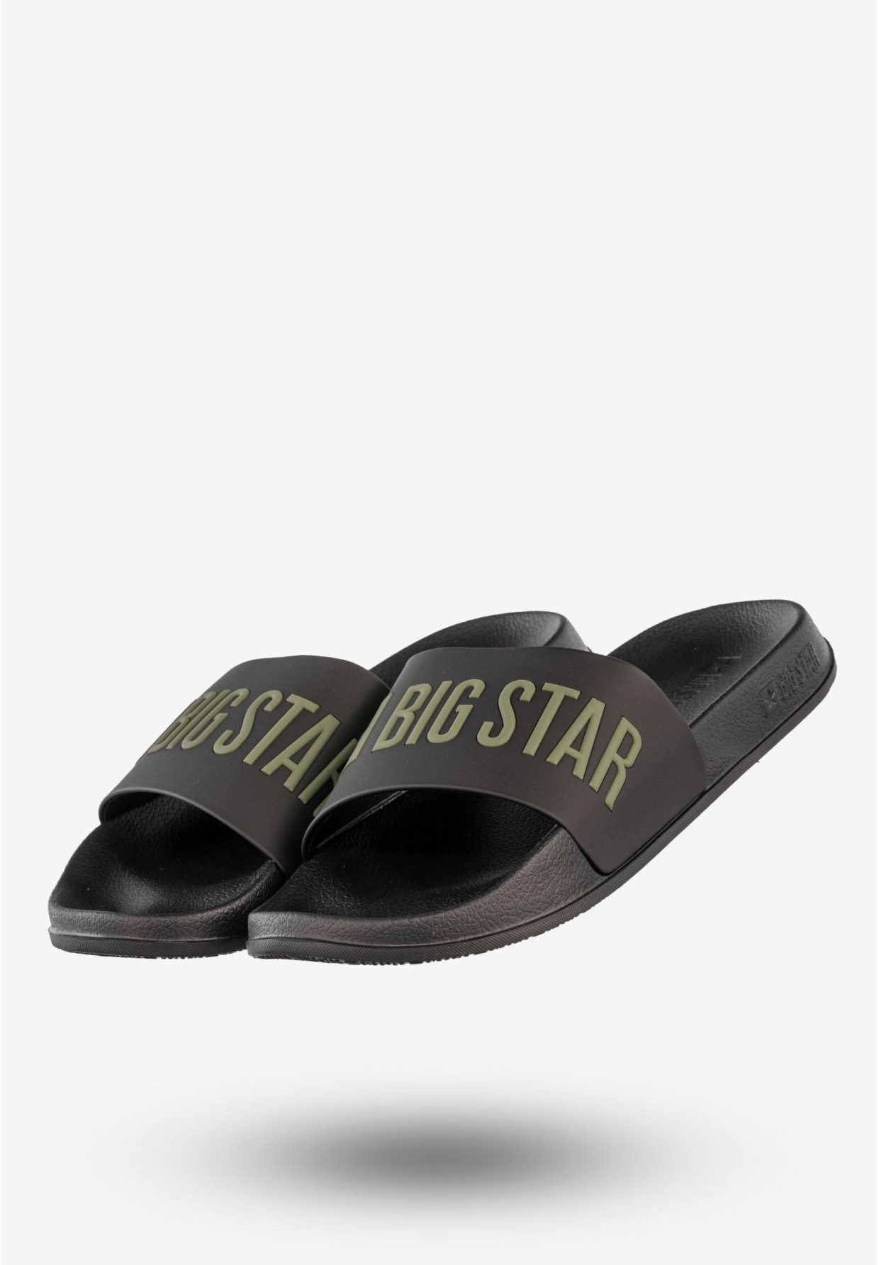 Klapki Męskie BIG STAR Buty Klasyczne Sportowe Czarne SS174359