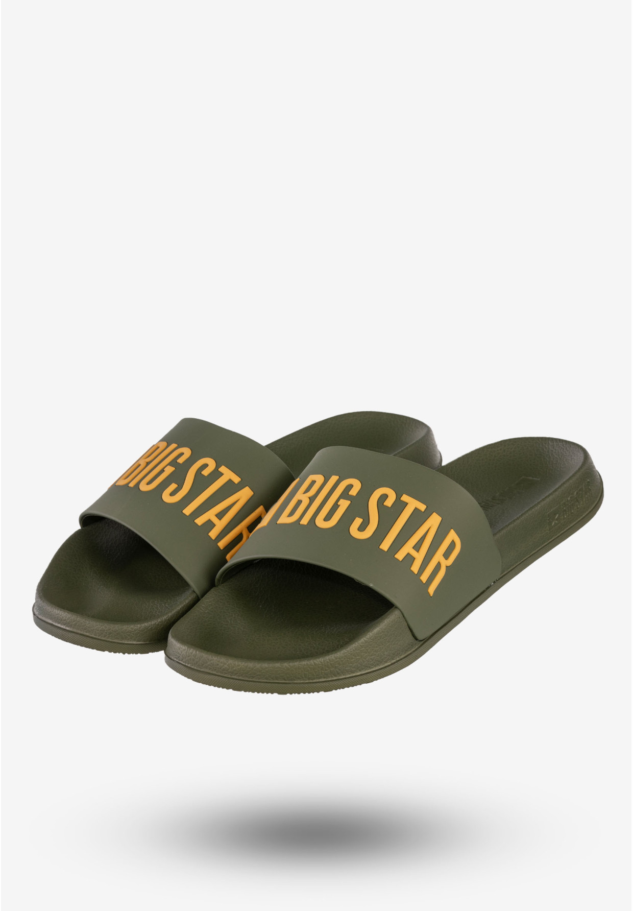 Klapki Męskie BIG STAR Buty Klasyczne Sportowe Zielone SS174360