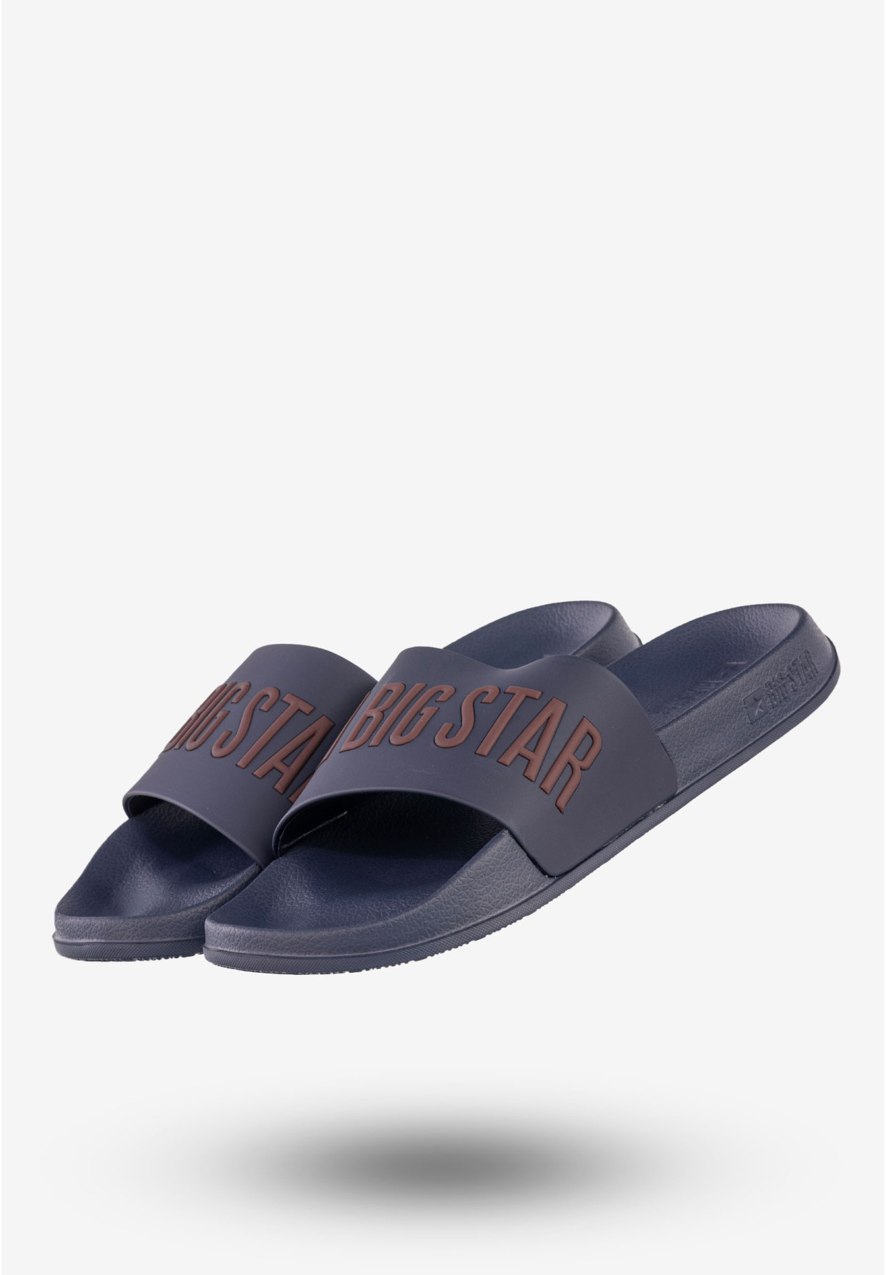 Klapki Męskie BIG STAR Buty Klasyczne Sportowe Granatowe SS174361