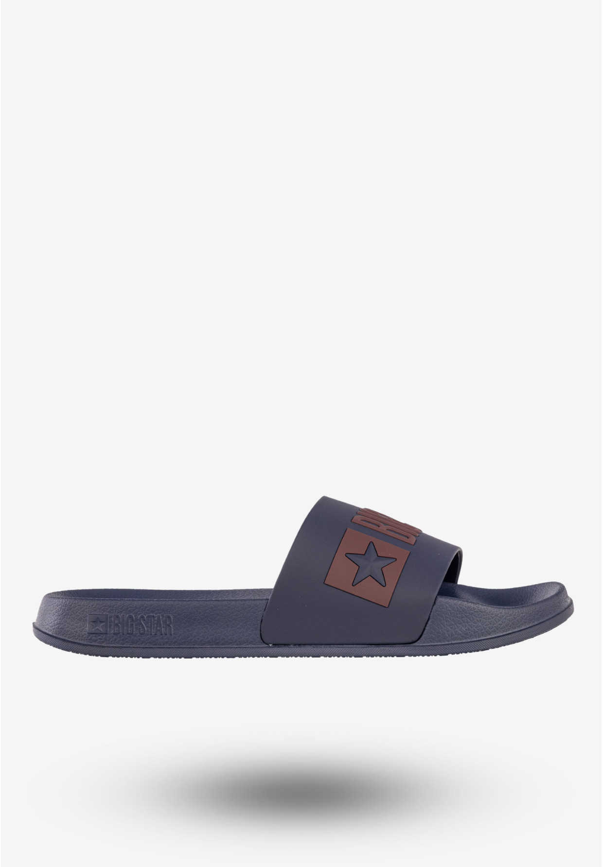 Klapki Męskie BIG STAR Buty Klasyczne Sportowe Granatowe SS174361