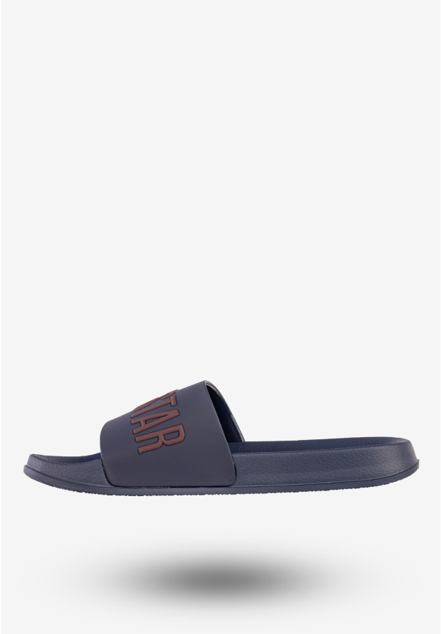 Klapki Męskie BIG STAR Buty Klasyczne Sportowe Granatowe SS174361