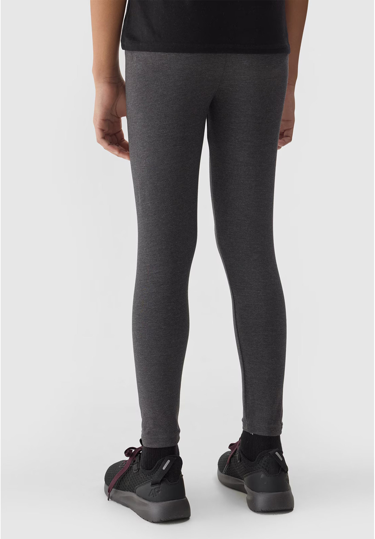 Legginsy Dziewczęce Spodnie 4F dzianinowe szare 4FJWSS24TTIGF130